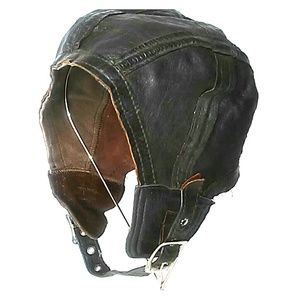 Military Parachute, pilot, Aviator leather cap